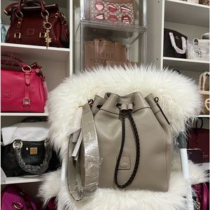 Dooney and Bourke Hattie Drawstring Light Taupe